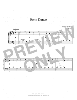 page one of Echo Dance (Educational Piano)