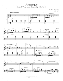 page one of Arabesque (Educational Piano)
