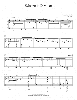 page one of Scherzo In D Minor (Educational Piano)