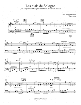 page one of Les niais de Sologne (The Simpletons Of Sologne) (Educational Piano)