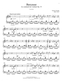 page one of Berceuse (Le sommeil de l'enfant), Op. 35 (Educational Piano)