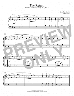 page one of The Return (Educational Piano)
