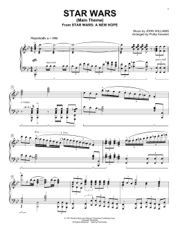 page one of Star Wars (Main Theme) (arr. Phillip Keveren) (Piano Solo)