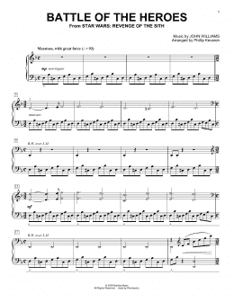 page one of Battle Of The Heroes (arr. Phillip Keveren) (Piano Solo)