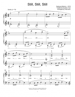 page one of Still, Still, Still (arr. Fred Kern) (Educational Piano)