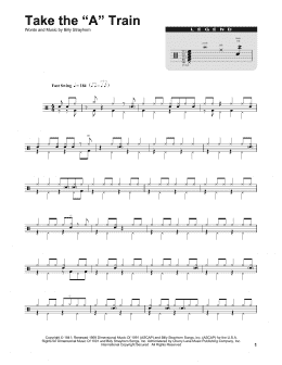page one of Take The "A" Train (Drums Transcription)