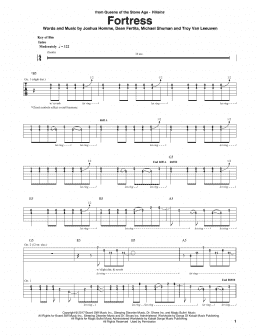 page one of Fortress (Guitar Rhythm Tab)