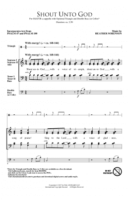 page one of Shout Unto God (SATB Choir)