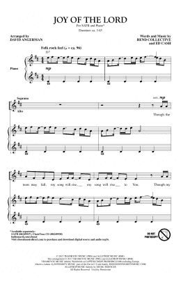 page one of Joy Of The Lord (SATB Choir)