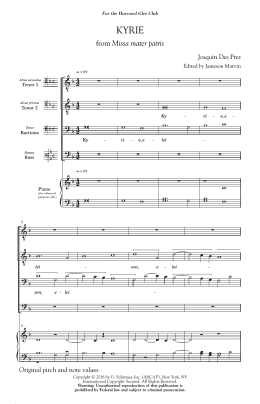 page one of Kyrie (TTBB Choir)