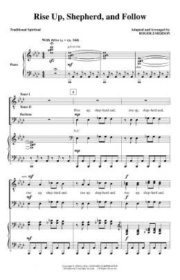 page one of Rise Up Shepherd And Follow (TTBB Choir)
