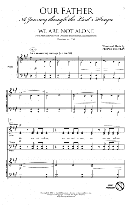 page one of Our Father (A Journey through the Lord's Prayer) (SATB Choir)