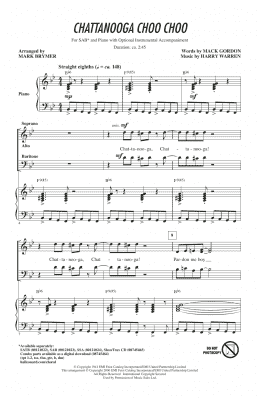 page one of Chattanooga Choo Choo (SAB Choir)