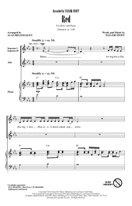 page one of Red (SSA Choir)