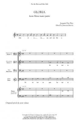 page one of Gloria (TTBB Choir)