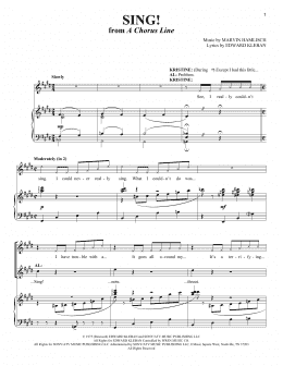 page one of Sing! (Vocal Duet)