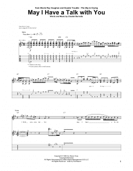 page one of May I Have A Talk With You (Guitar Tab)