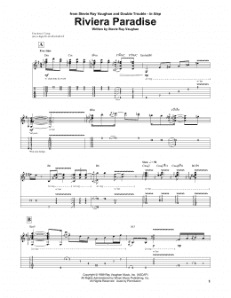 page one of Riviera Paradise (Guitar Tab)