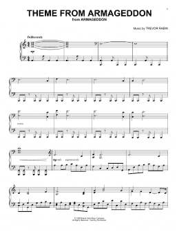 page one of Theme From Armageddon (Piano Solo)