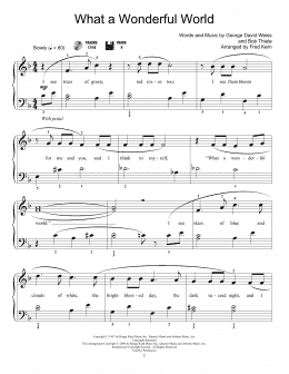 page one of What A Wonderful World (Educational Piano)
