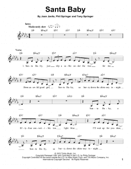 page one of Santa Baby (Pro Vocal)
