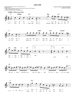 page one of Java Jive (Easy Lead Sheet / Fake Book)