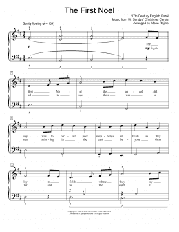 page one of The First Noel (Educational Piano)