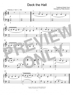 page one of Deck The Hall (arr. Phillip Keveren) (Educational Piano)