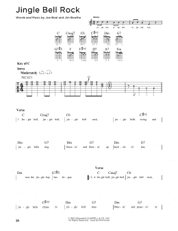 page one of Jingle Bell Rock (Guitar Lead Sheet)