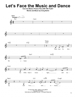 page one of Let's Face The Music And Dance (Pro Vocal)