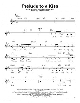 page one of Prelude To A Kiss (Pro Vocal)