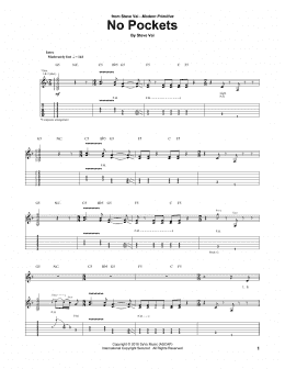 page one of No Pockets (Guitar Tab)