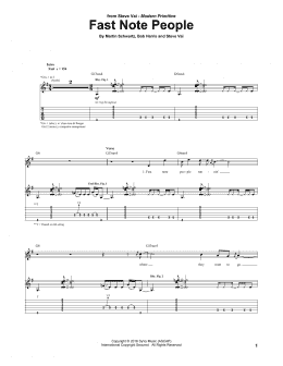 page one of Fast Note People (Guitar Tab)