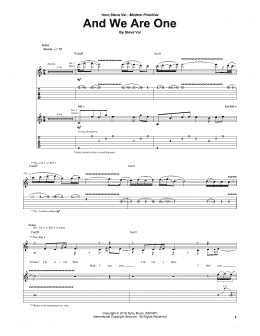 page one of And We Are One (Guitar Tab)
