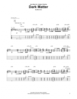 page one of Dark Matter (Guitar Tab)