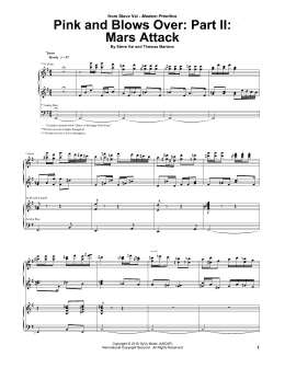 page one of Pink And Blows Over: Part II: Mars Attack (Guitar Tab)