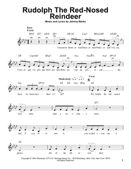 page one of Rudolph The Red-Nosed Reindeer (Pro Vocal)