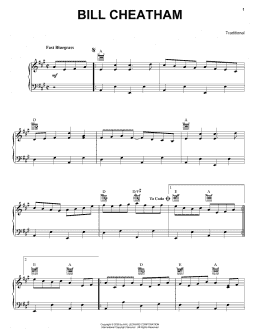 page one of Bill Cheatham (Piano Solo)