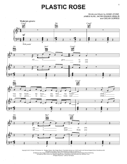 page one of Plastic Rose (Piano, Vocal & Guitar Chords (Right-Hand Melody))