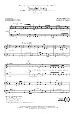 page one of Grateful Praise (SATB Choir)