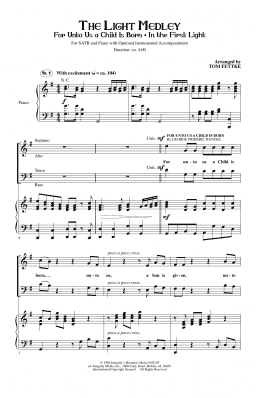 page one of The Light Medley (SATB Choir)