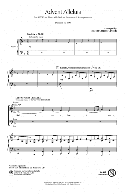page one of Advent Alleluia (SATB Choir)