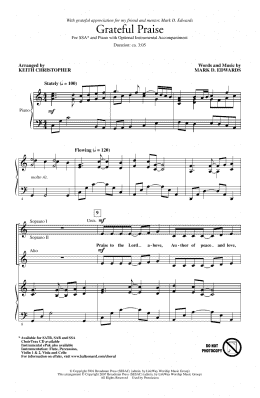 page one of Grateful Praise (SSA Choir)