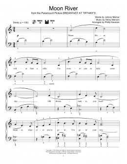 page one of Moon River (arr. Phillip Keveren) (Educational Piano)