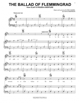 page one of The Ballad Of Flemmingrad (Piano, Vocal & Guitar Chords (Right-Hand Melody))