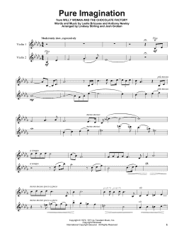 page one of Pure Imagination (Violin Solo)