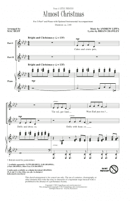 page one of Almost Christmas (2-Part Choir)