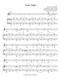 page one of Silent Night (Piano & Vocal)