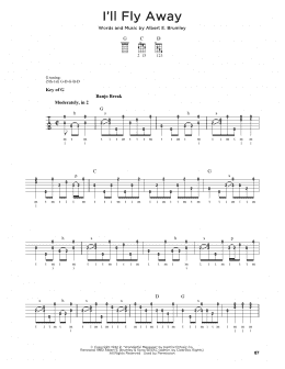 page one of I'll Fly Away (Banjo Tab)