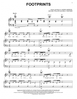 page one of Footprints (Piano, Vocal & Guitar Chords (Right-Hand Melody))